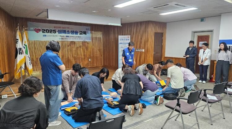 영암군보건소, 세계심장의날 기념 심폐...