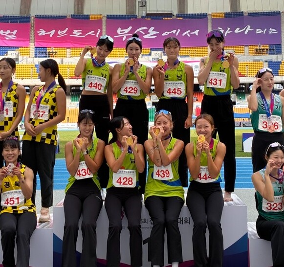 진도군 육상팀, 전국체육대회에서 ‘3...