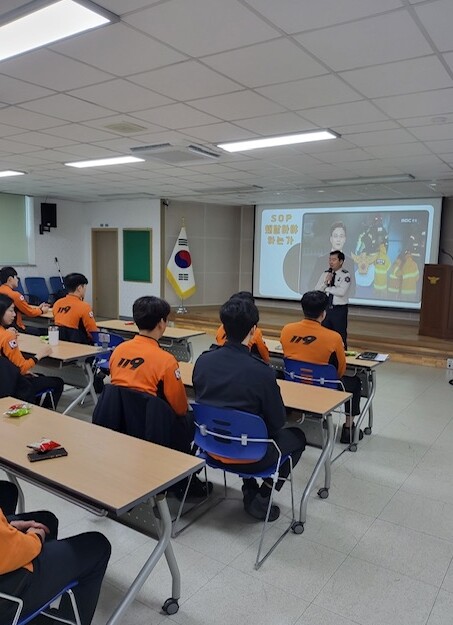 강진소방서, 구급대원 역량강화 특별교...