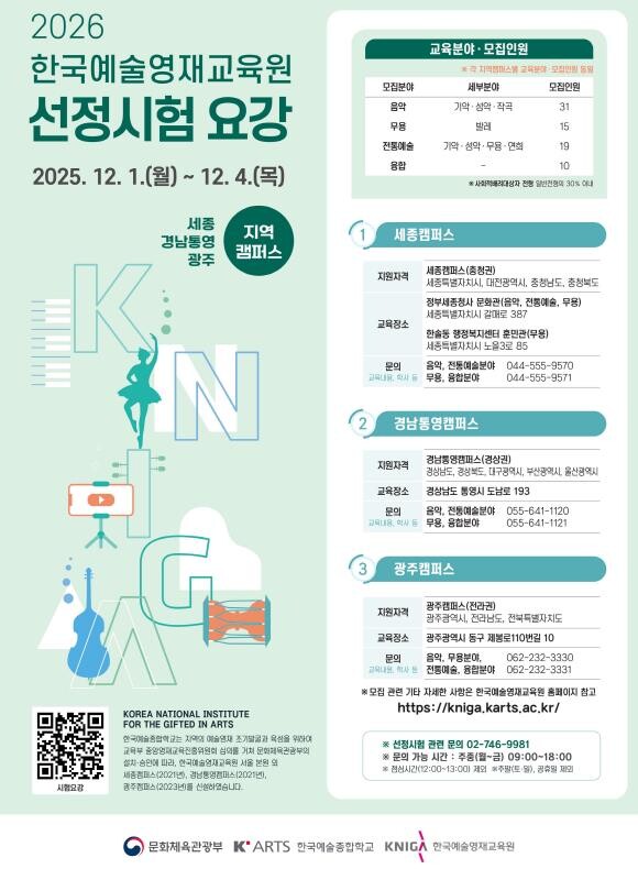 세종에서 충청권역 미래 예술인재 키운...