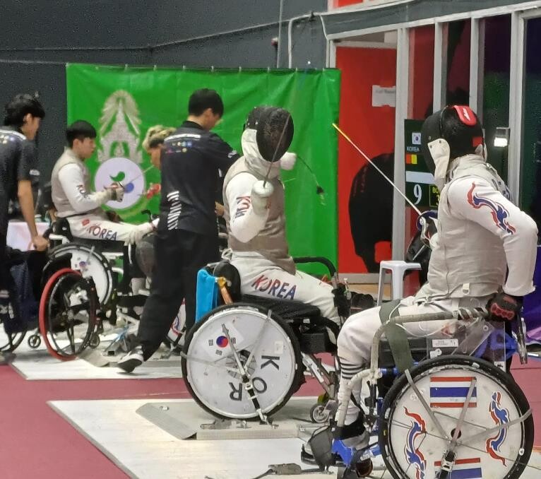 세종시, GKL휠체어펜싱팀 장애인펜싱...