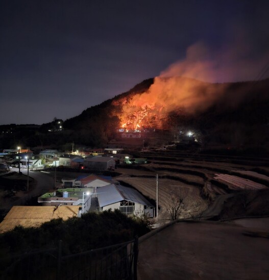 경남도, 남해군 고현면 산불, 주불 ...