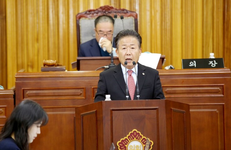 영광군의회 장기소 의원, 5분 자유발...