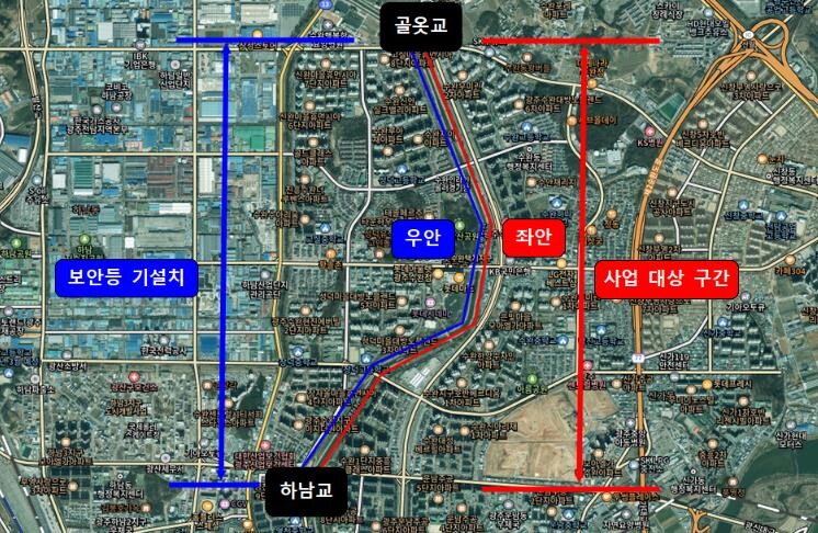 광산구 풍영정천 산책로 ‘반짝’ 불 ...