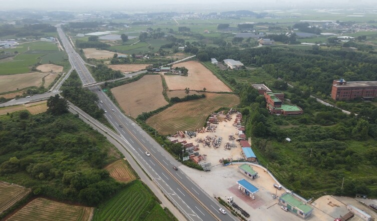 김제시 공덕면 송산교차로 진출입연결로...