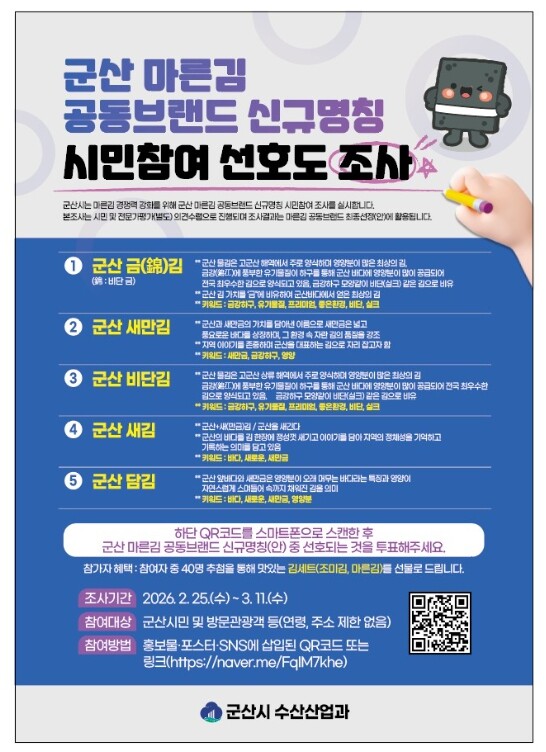 ‘군산김’ 명품화 위한 마른김 공동브...