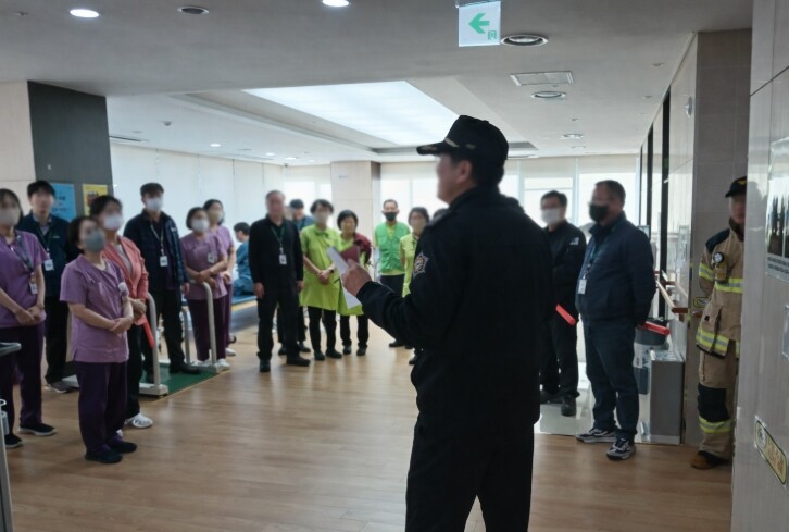 계양소방서, 의료시설 화재대피훈련 추...